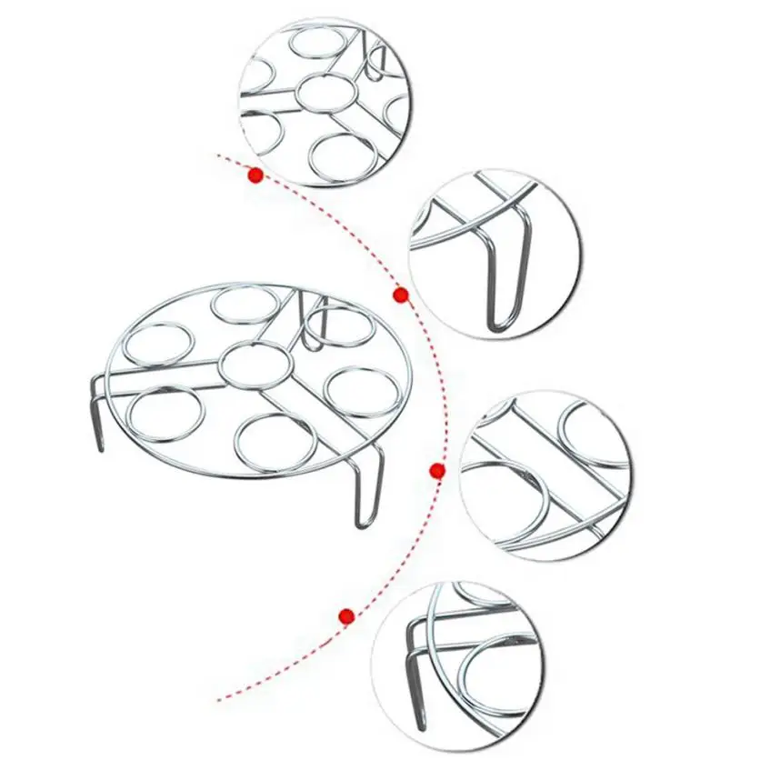 1 шт. стойка для яйцеварка из нержавеющей стали для скороварки корзина Набор 7 яиц Poachers D1226