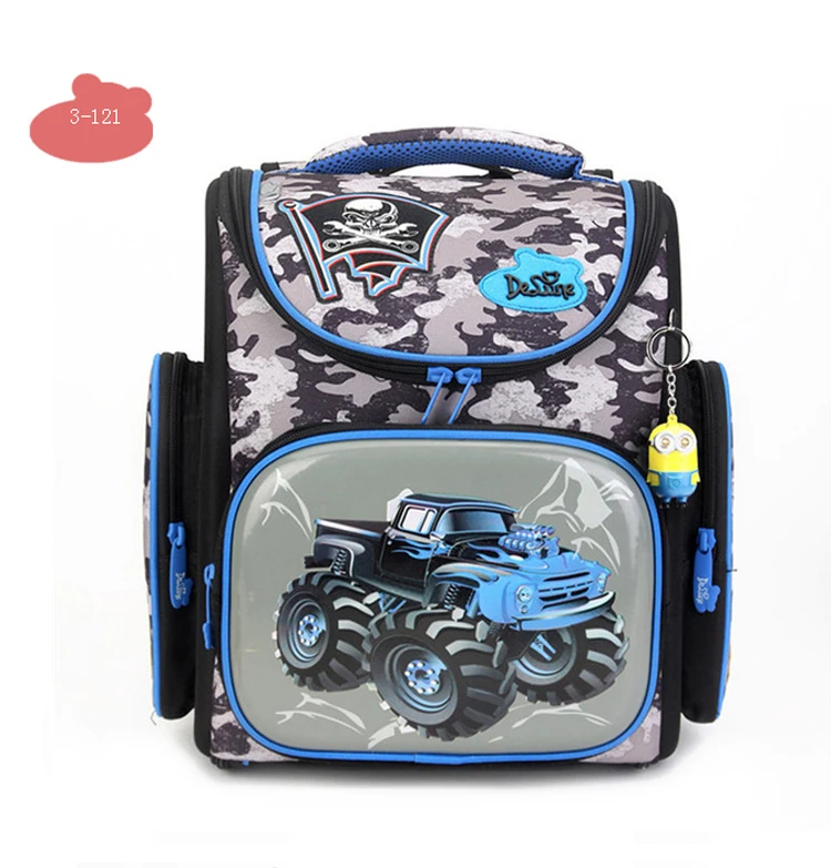 Delune Factory, школьные сумки с рисунком автомобиля для мальчиков и девочек, Мультяшные рюкзаки, детский ортопедический рюкзак, водонепроницаемый Mochila Infantil