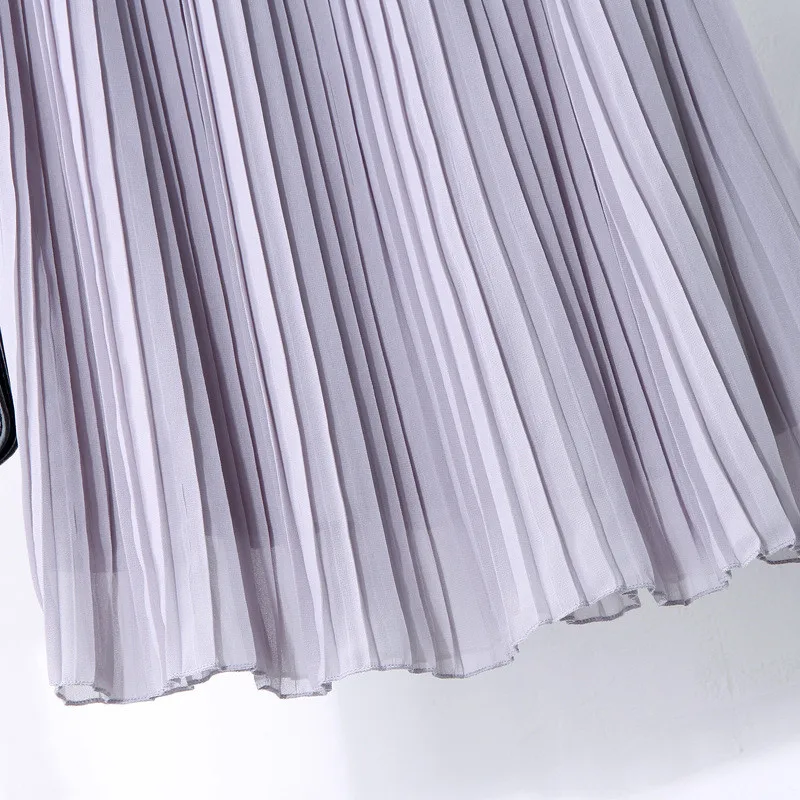 Юбки для беременных весенние шифоновые платья плиссированная юбка для беременных женщин с высокой талией Черный Vestido Care пояс для беременных Одежда