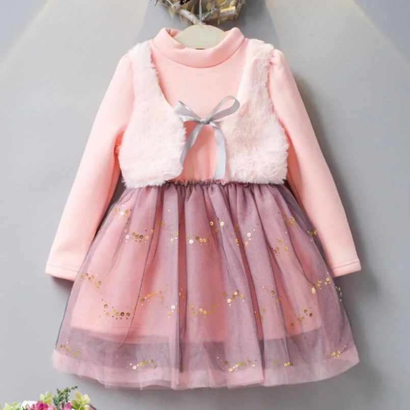 Girl Princess Dress 2018 Autumn Winter Kids Dresses For Girls Children