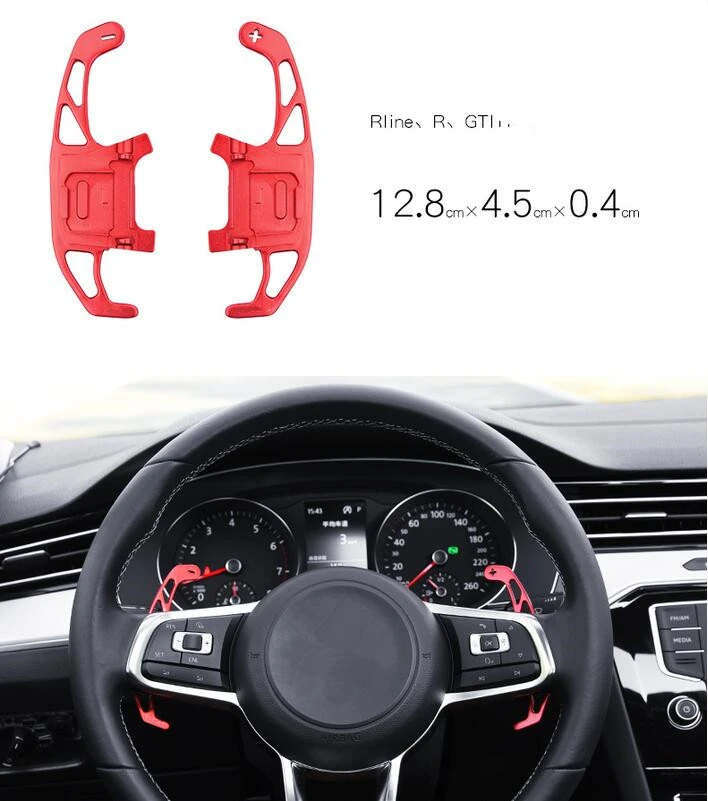 Para VW GOLF GTI R GTD GTE MK7 7 POLO GTI Scirocco 2014-2019 del coche de Metal de la Dirección de paleta ampliar la palanca de cambios de Para VW GOLF GTI R GTD GTE MK7 7 POLO GTI Scirocco 2014-2019 del coche de Metal de la Dirección de paleta ampliar la palanca de cambios de