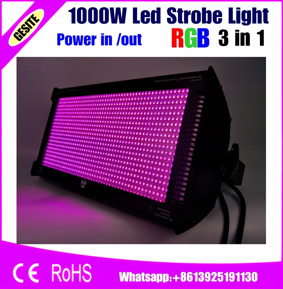 

Free Shipping 1000W Led Strobe Light Professional Led Stage Lighting Brighter Than Old ATOMIC 3000 DMX512