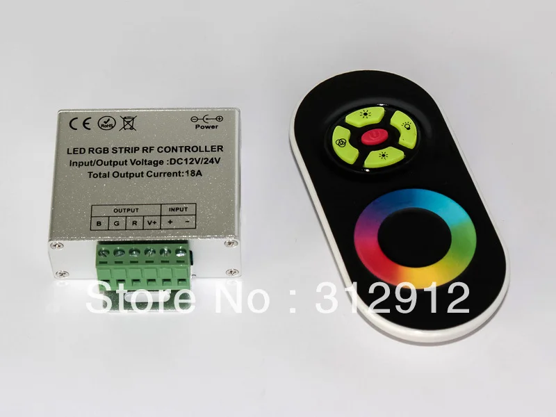 Акция! LED RGB сенсорный контроллер DC12-24V вход Макс 6А * 3 канала выход с черным пультом
