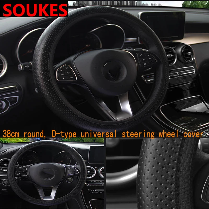

Car Cover Steering Wheel Covers Hub D/O Type For Peugeot 206 307 407 308 208 3008 Toyota Corolla Yaris Rav4 Avensis Mini Cooper
