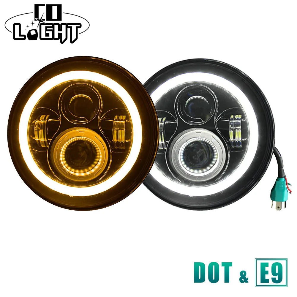 

CO LIGHT 7 inch Led Headlights 50W 30W H4 for Headlight Niva DRL for Lada Jeep Toyota 4X4 Off Road Parking Auto Driving Lights