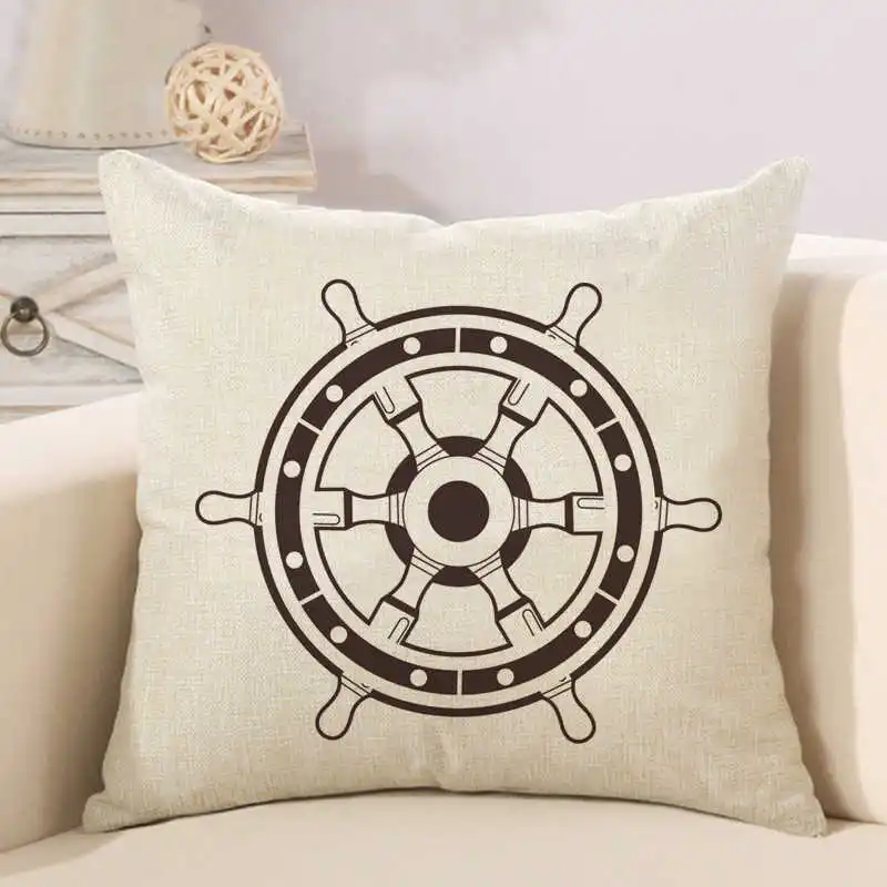 anchor steering wheel compass cushion cover (4)