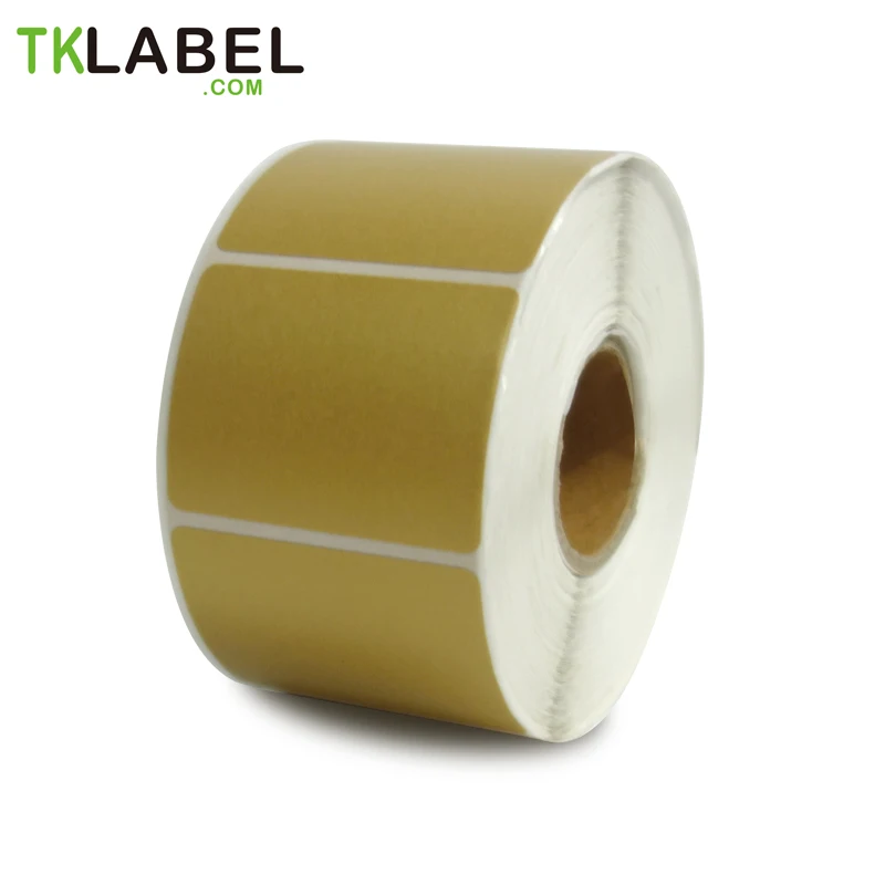 

3 X Rolls 40 30MM (800 labels) Total 2400 gold color stickers Direct Thermal Labels no need ribbon