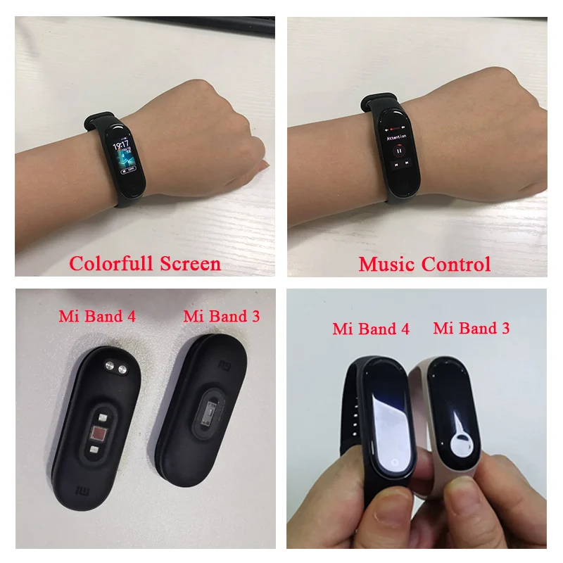 Xiaomi mi Band 4 Smart band фитнес трекер цветной экран частота сердечных сокращений 135 мАч