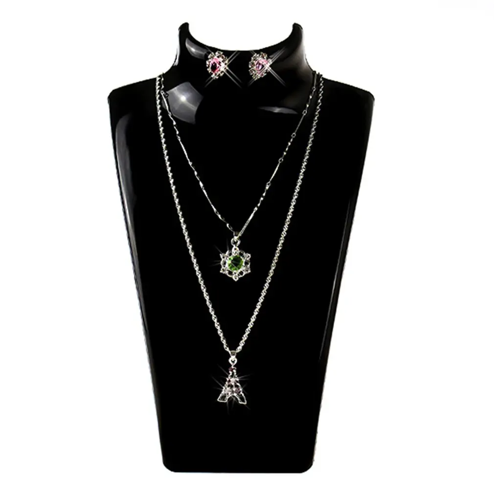 

Three Colors 13.5*13.5*21CM Necklace Jewelry Pendant Display Stand Holder Show Decorate Jewelry Display Shelf Ear Studs Rack