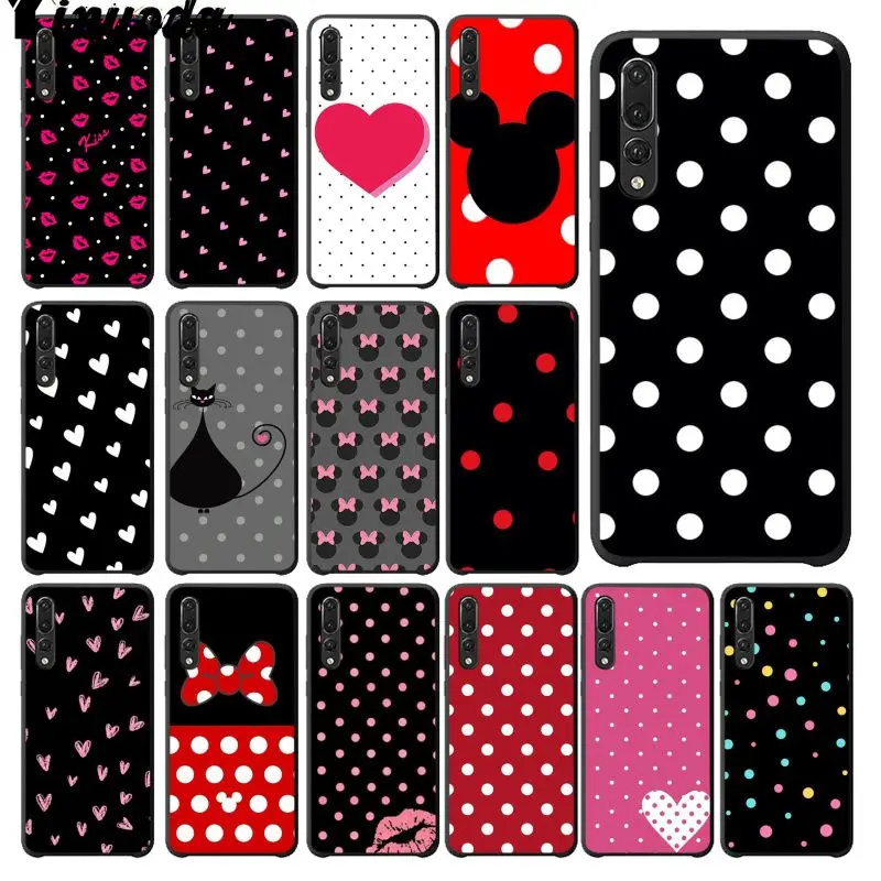 

Yinuoda Polka Dots Mickey Minnie love heart TPU Phone Case Cover Shell for Huawei Mate10 Lite P20 Pro P9 P10 Plus View 10 Cover