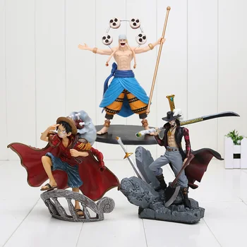 

15cm Anime One Piece Dracule Mihawk luffy Enel PVC Action Figure Collection Toy