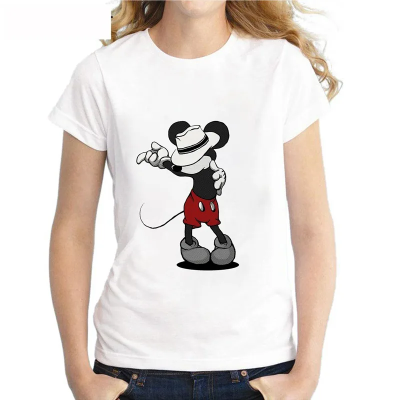 

Mouse Summer Plus Size Loose O-NECK Modal Short Sleeve Tshirt Women Fashion Casual Women's Tee A19514