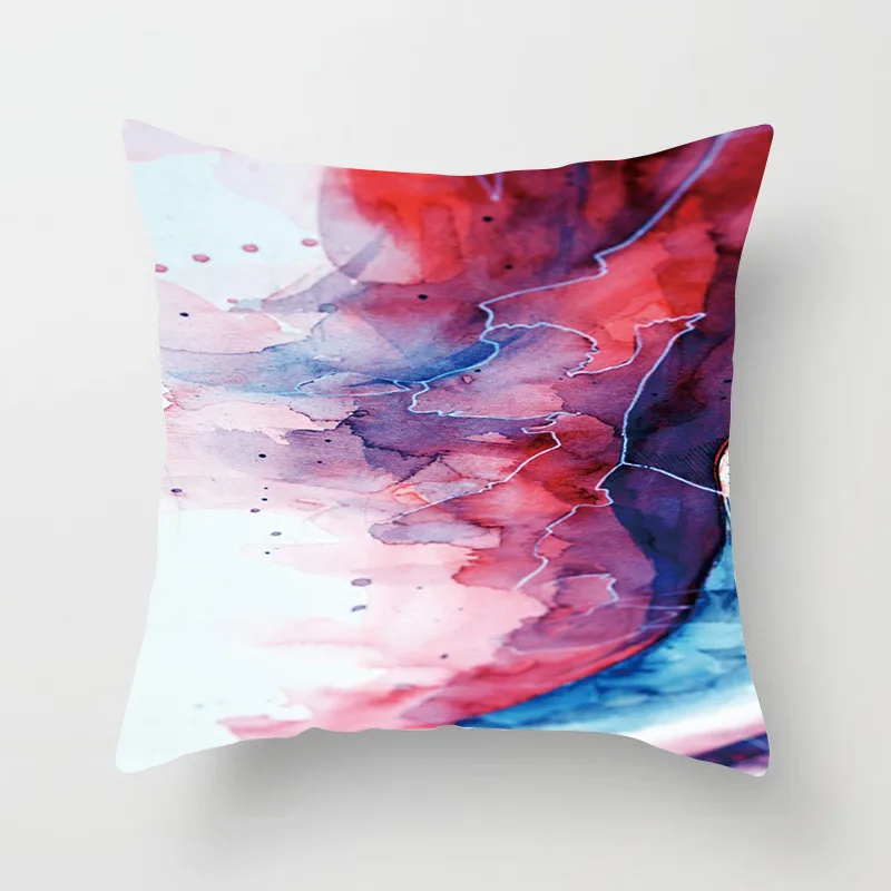 

Fuwatacchi Ink Painting Cushion Covers Gradient Printed Pillow Cover Sofa Home Decorative Pillows Case for Car Sofa kussenhoes