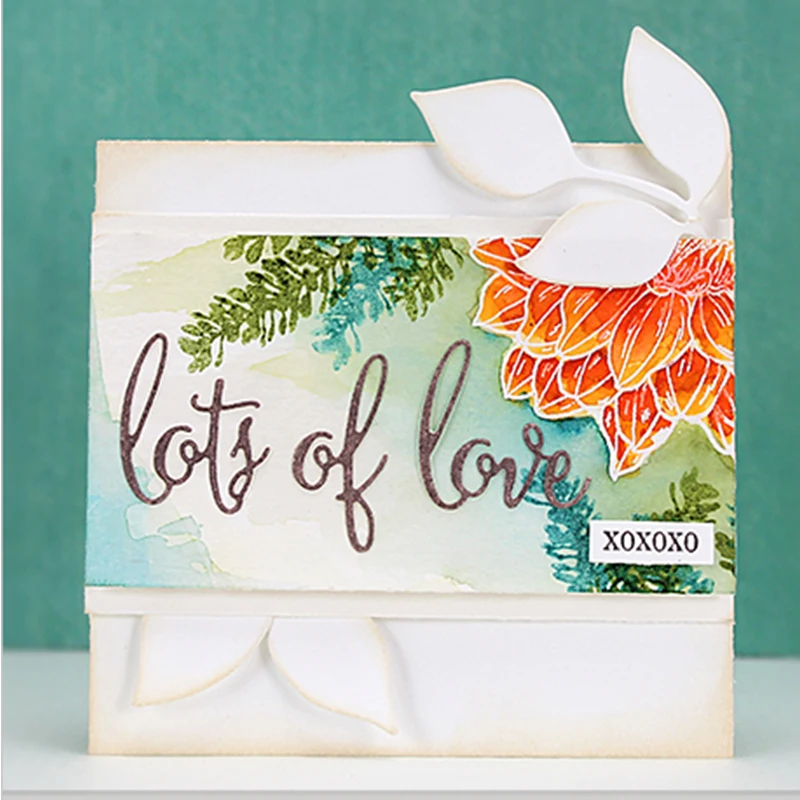 

Good Word "lots of love "Metal Cutting Dies Stencils DIY Scrapbooking Album Paper Cards Craft Decorative Embossing New