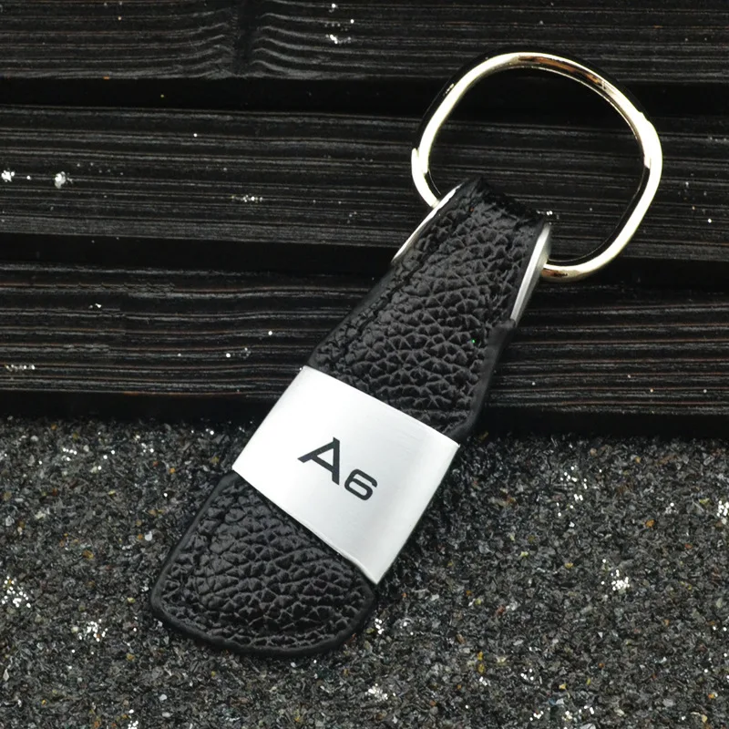 

Hot Sale Genuine Leather Keychain Keyring Car Key Chain for Audi A6 C5 4B 4F C6 C7 S6 RS6 RS Dec19