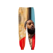Модные новые уличные спортивные брюки для мужчин Nipsey Hussle 3D принт Harajuku Модные мужские хип хоп джоггеры брюки мужские брюки