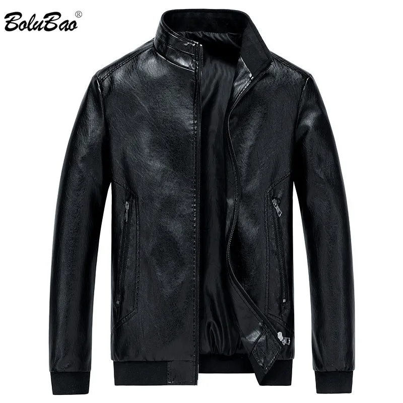 

BOLUBAO Men's Brand Leather Jacket Coats Winter New Men High Quality Thermal Outerwear Male Jackets Clothing