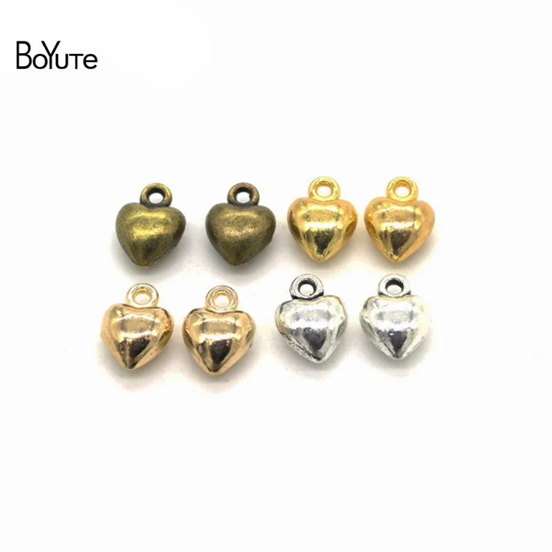 BoYuTe (60 PiecesLot) Metal Alloy 107MM Heart Charms Pendant Diy Hand Made Jewelry Accessories Wholesale (2)