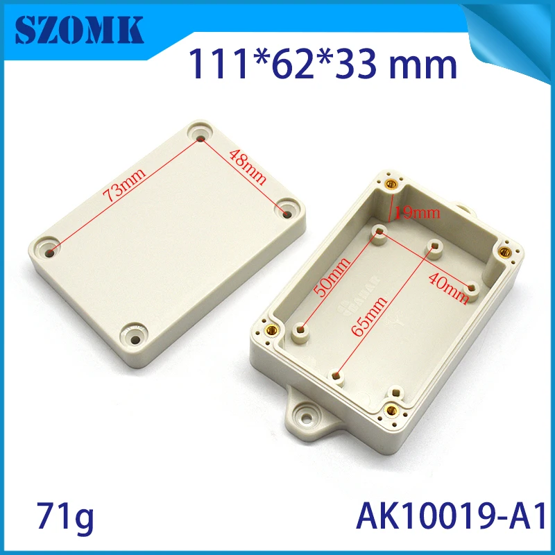 szomk waterproof plastic enclosure for electronics plastic case small instrument housing junction box customizable equipment enclosure IP68 waterpr housing  (8)