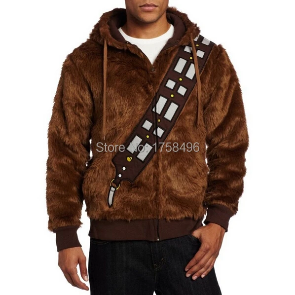Star Cosplay Wars I Am Chewie Чубакка пушистый полиэстер коричневый костюм Толстовка Косплей