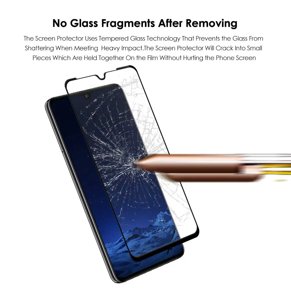 9H 3D 2 шт. полное покрытие стекло для MEIZU NOTE9 NOTE8 клеевое черное закаленное NOTE 9 8