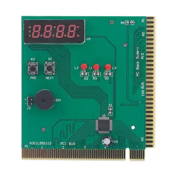 

VBESTLIFE 4-Digit Card PC Analyzer Computer Diagnostic Motherboard POST Tester for PCI & ISA