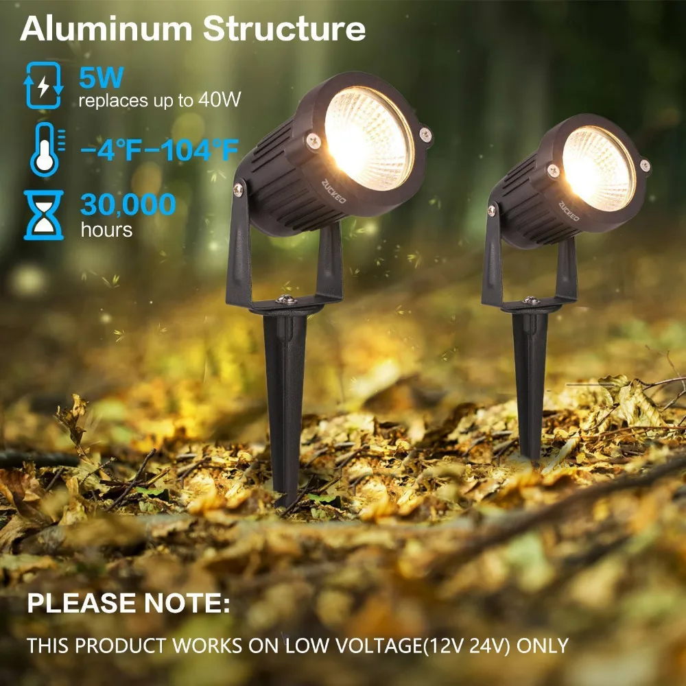 Holofotes ao ar Livre com Pico Luzes Led Paisagem 12 v Waterproof Jardim Caminho Paredes Árvores Bandeiras Lâmpadas Gramado 4 Pçs 5 w 13 4 pçs 5 w luzes led paisagem