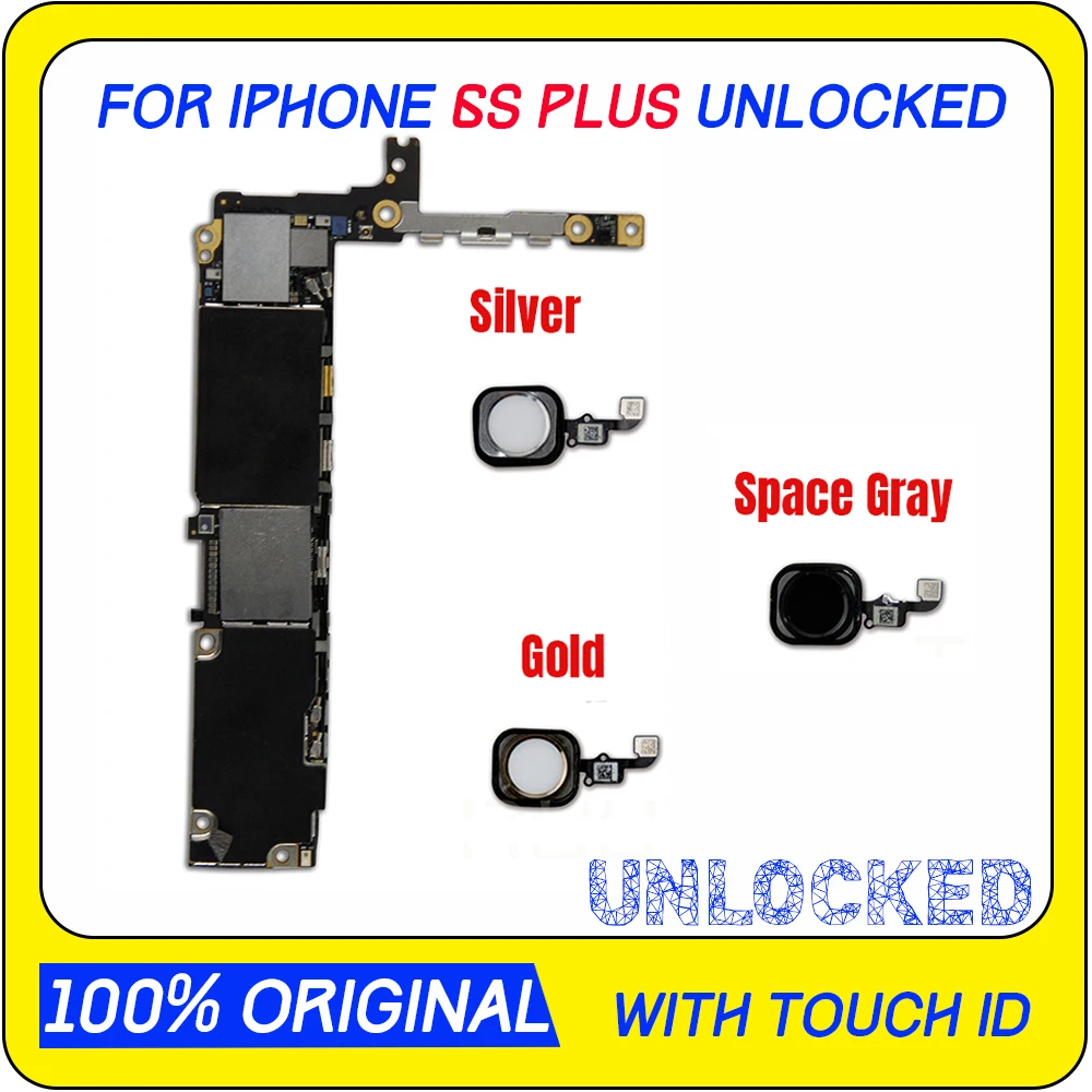 

For iPhone 6s plus Motherboard 128gb Touch ID yes or no 100% Original Unlocked Logic Boards For iPhone 6s plus Mainboard