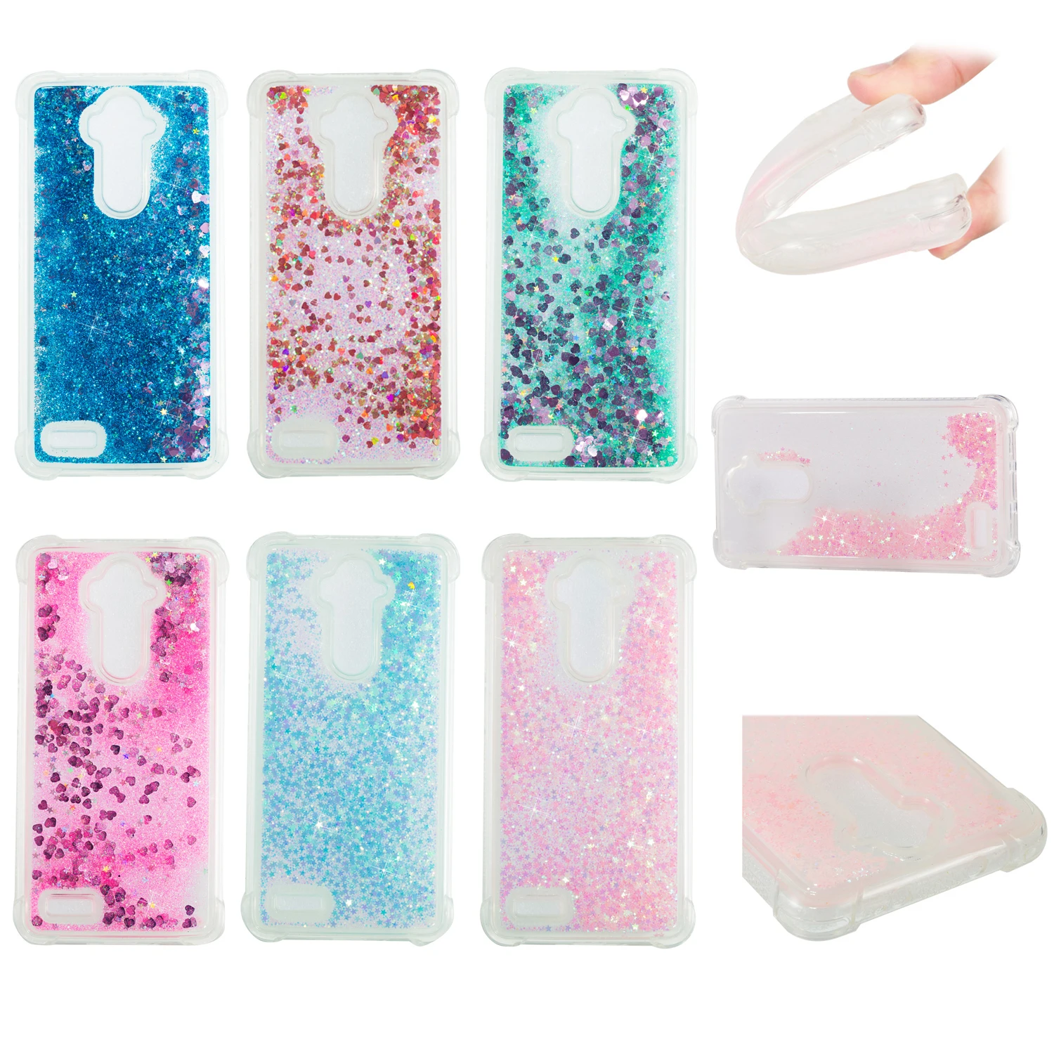 Luxury Bling Glitter For coque ZTE Z981 N9560 Z982 Dynamic Liquid Silicone Soft TPU back cover case etui Quicksand colorful |