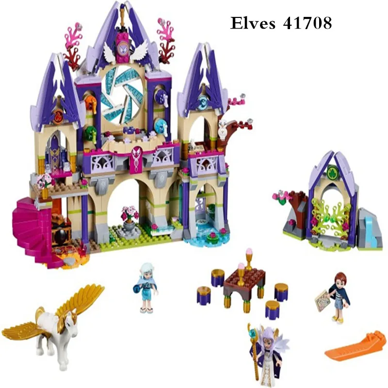 

809pcs Skyra's Mysterious Sky Castle Figure building blocks mini Bricks 10415 Compatible Legoingly Elves 41708 Toys for Girls
