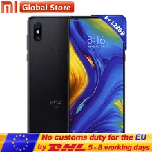 Xiaomi Mi MIX 3 6GB 128GB Snapdragon 845 Octa Core Mobile Phone 3200mAh 6.39'' Full Screen 2 Back &2 Front Cameras(China)