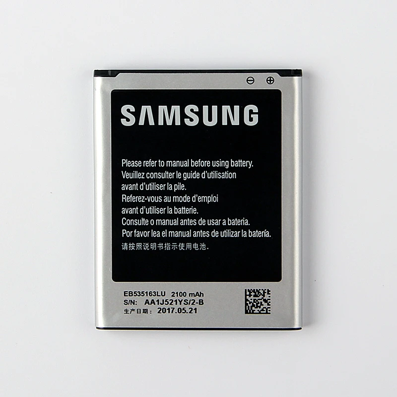 100 Original Replacement Battery EB535163LU For Samsung Galaxy Grand DUOS I9082 I9080 I879 I9118 Phone Battery
