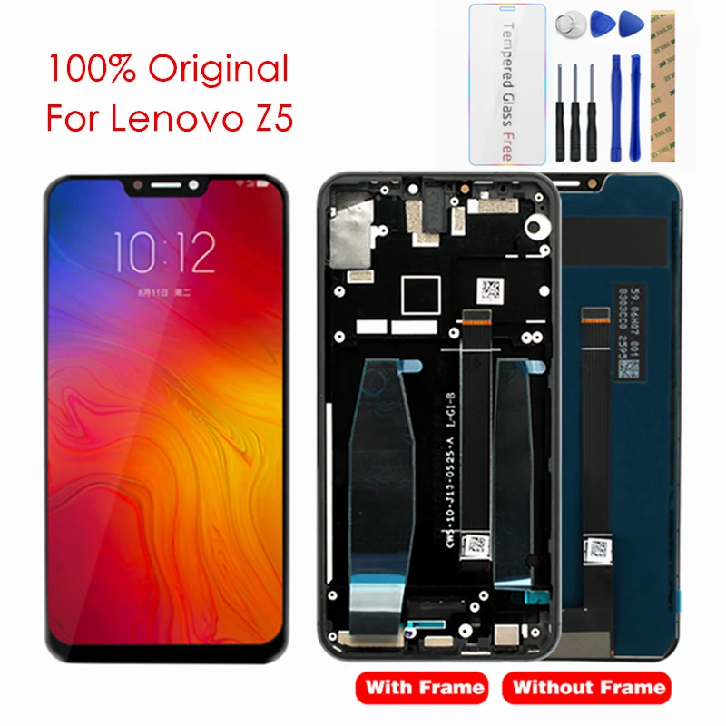 

100% Original For Lenovo Z5 LCD Display Touch Panel Screen For Lenovo Z5 L78011 LCD Digitizer Replacement Spare Repair Parts