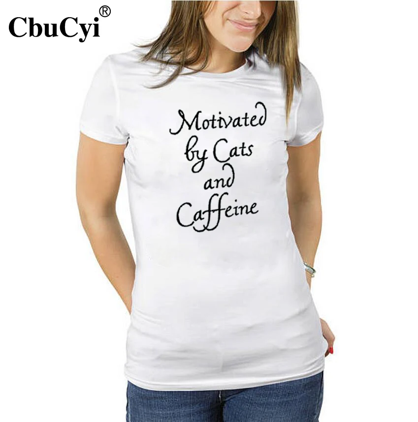 Cat Coffee Lover Cats Caffeine Tshirt Funny Letters