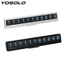 Автомобильный-Стайлинг, украшение для мобильного телефона, номерная карта, автомобильная светящаяся Временная парковочная карта, скрытая Автомобильная номерная табличка для парковки, украшения