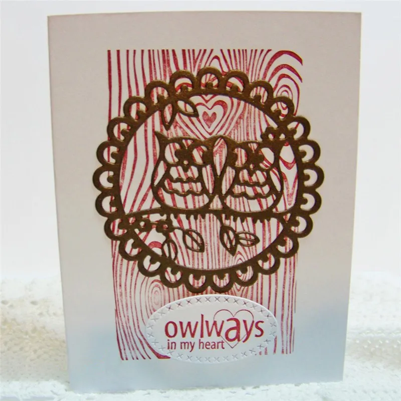 

Naifumodo Round Owl Metal Cutting Dies New 2019 for Scrapbooking Card Making Crafts Die Cuts DIY Album Embossing Metal Dies