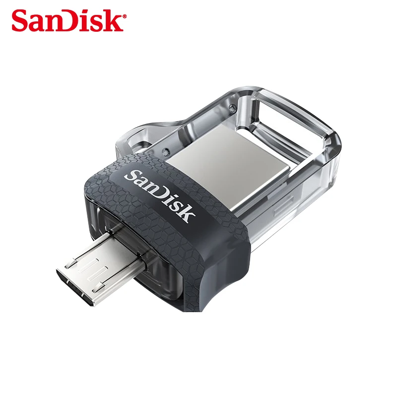 SanDisk OTG USB флеш-накопитель 32 Гб 64 Гб USB 3,0 двойной флеш-накопитель мини-флешка высокоскоростной sdd3 U диск для ПК и телефона Android