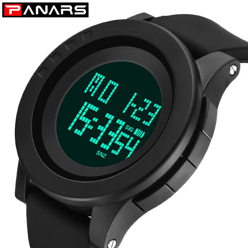 

PANARS Sport Watch Men 2018 Clock Male LED Digital Quartz Wrist Watches Men's Top Brand Luxury Digital-watch Relogio Masculino