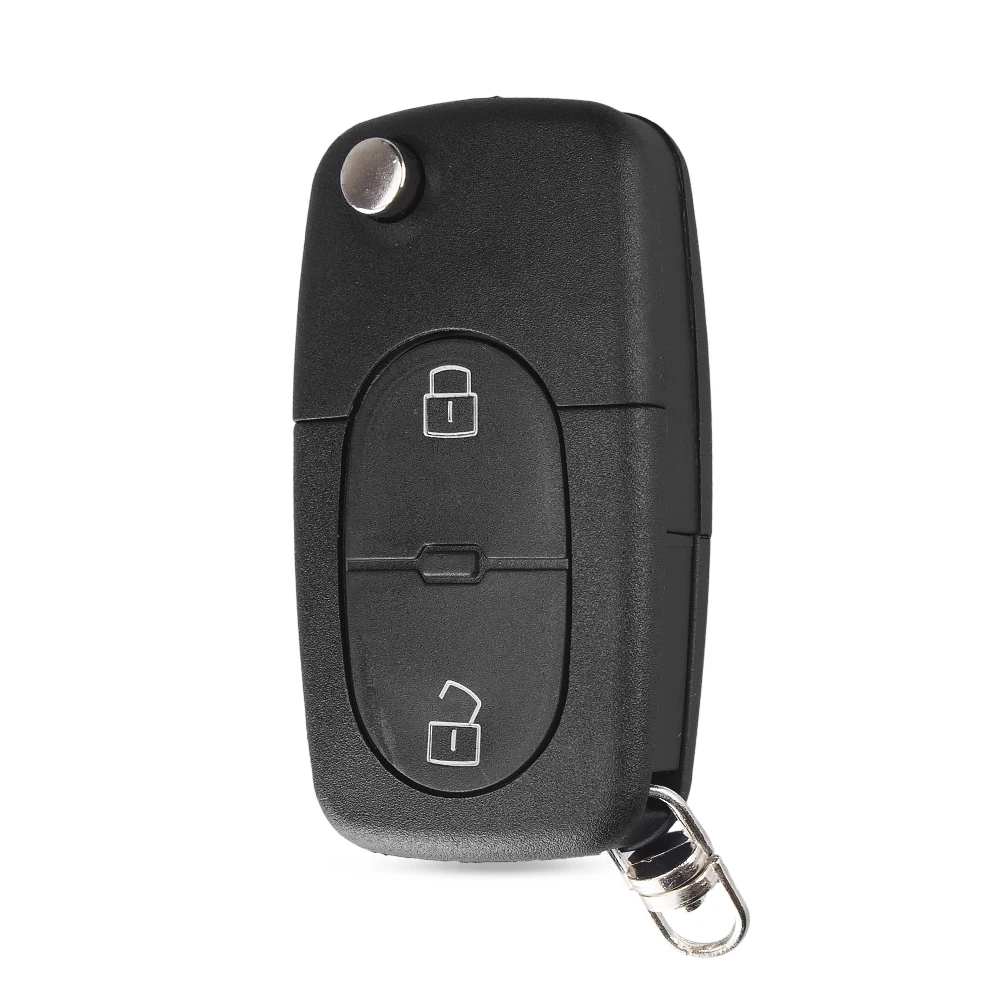 KEYYOU 2/2+ 1/3/3+ 1 кнопки складной чехол для выкидного ключа Подходит для Audi TT A2 A3 A4 A6 A8 Quattro дистанционный ключ чехол с лезвием CR2032 - Количество кнопок: 3 Кнопки