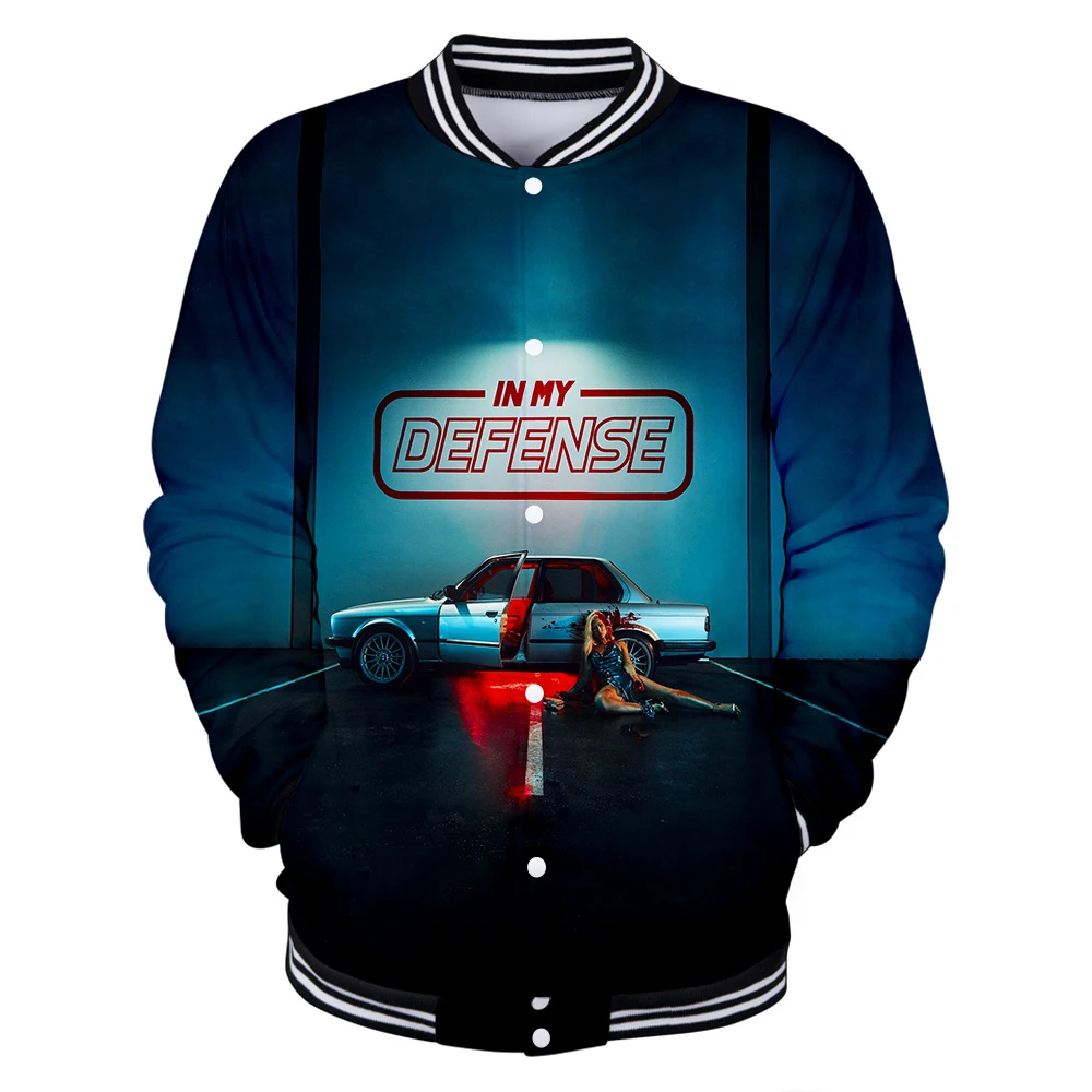 

Rapper singer Iggy Azalea NEW Album In My Defense 3D print Baseball uniform Men/Women Harajuku Baseball Jackets clothes