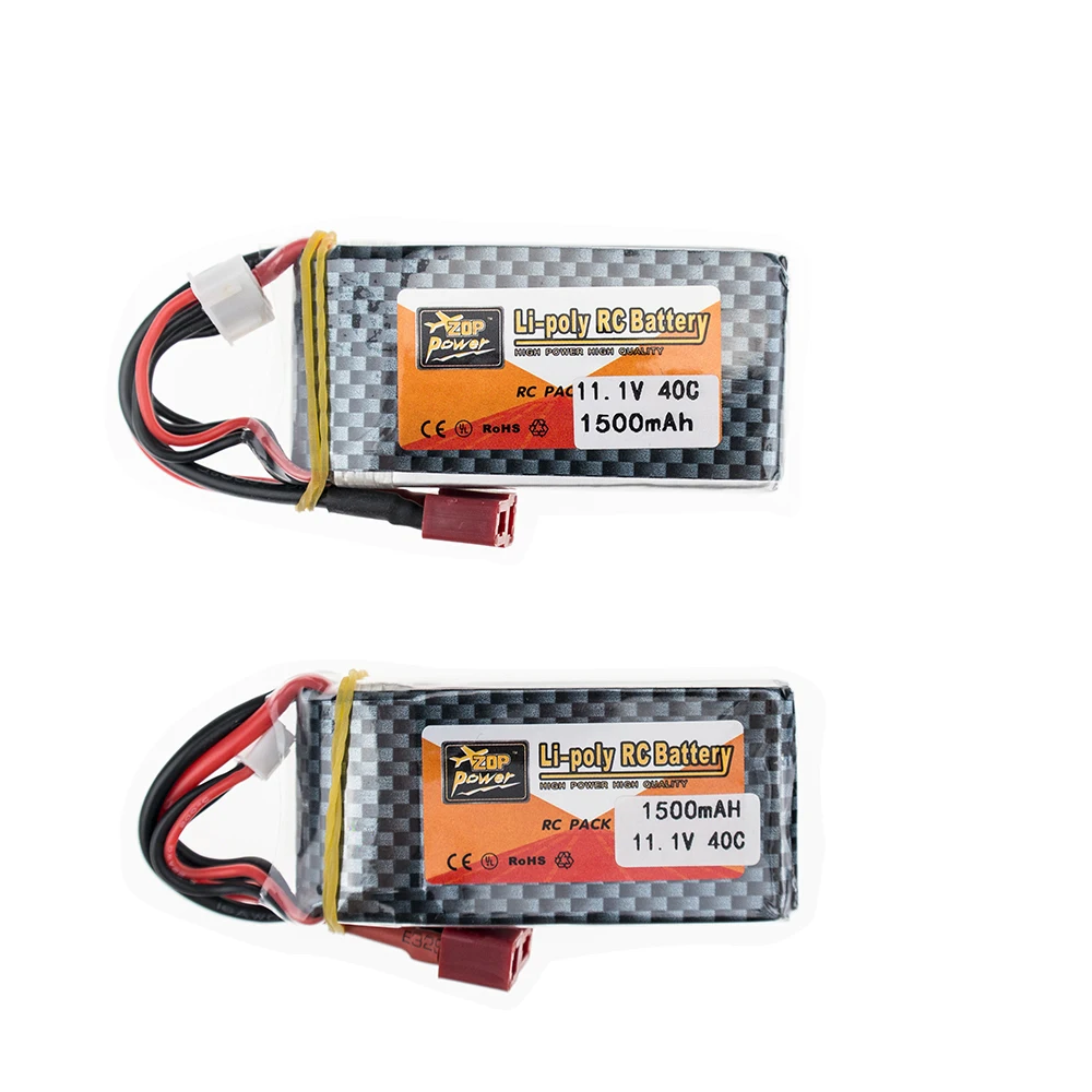2 шт. LiPo батарея 11 1 В 1500 мАч 3 S 40C MAX 60C XT60plug Tplug и зарядное устройство для