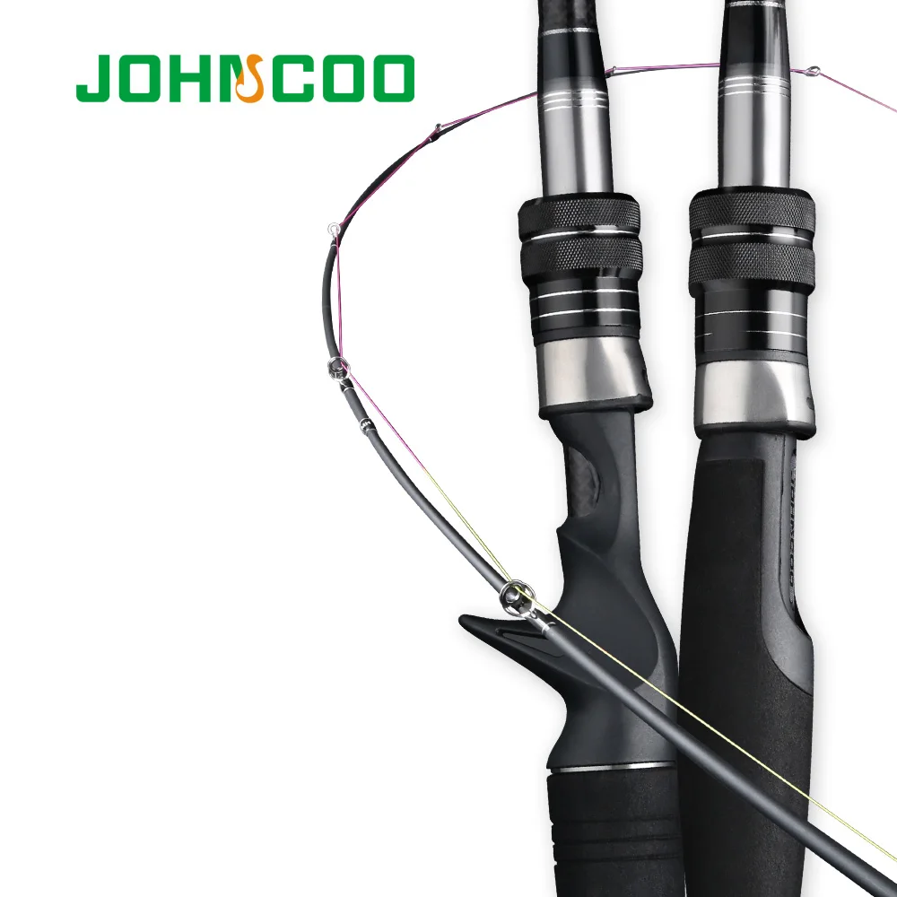  JOHNCOO High Carbon Sea Bass Rod 2.7m 3.0m Spinning Fishing Rod with Ceramic Guide Rings Casting Ro