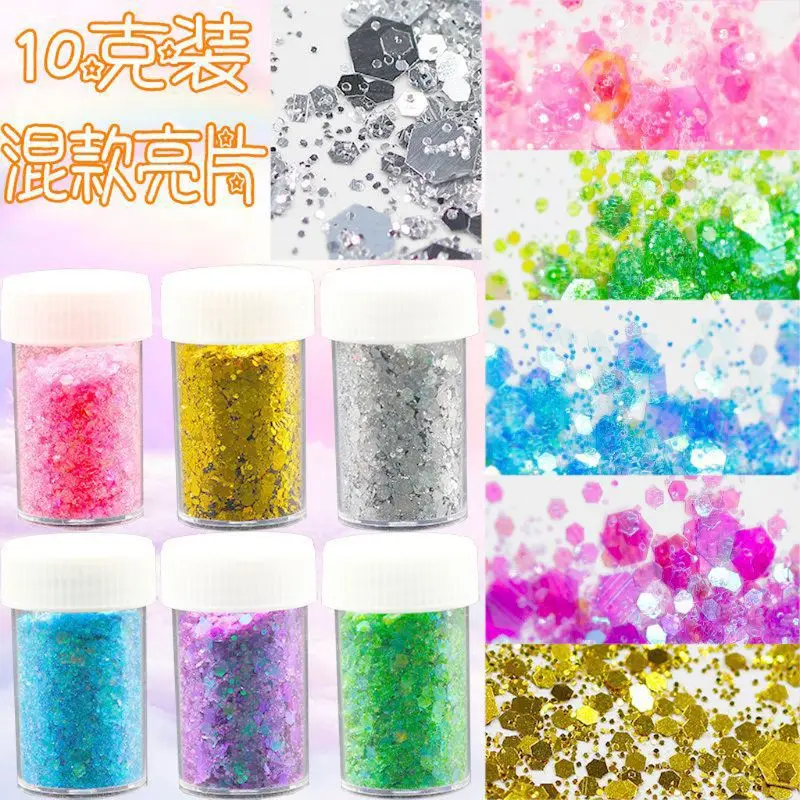 

Mixed Shiny Colors Sequins Spangles Resin Fillings Crystal Mud Jewelry Making