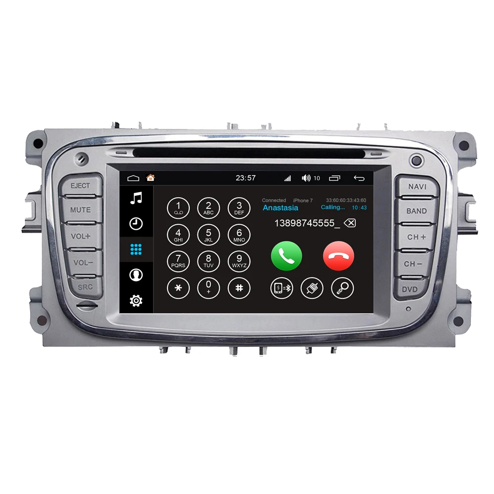 Для Ford для Focus 2 Mondeo Kuga S max C Android 8 0 автомобильный мультимедийный плеер Din gps радио