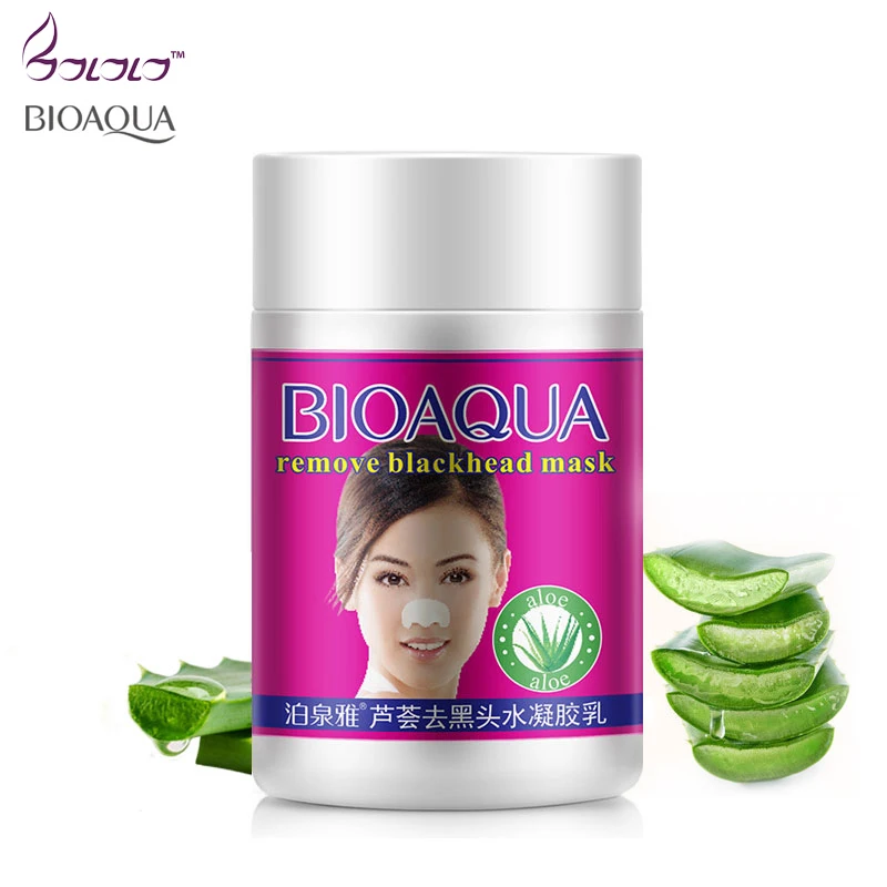 

Bioaqua Skin Care Aloe Nose Mask Anti Acne Treatment Blackheads Skin Whitening Face Mask Black head Remover Deep Cleansing Pores