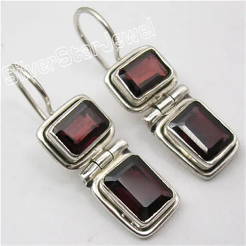 Перидоты & AMETHYSTSS дымчато QuartsS прекрасный новый серьги 2 9 см несколько