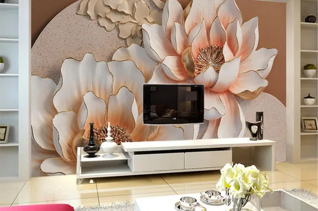 Relief Wand 3d Fototapete Anpassen 3D blumen Tapete Wohnzimmer Sofa ... Relief Wand 3d Fototapete Anpassen 3D blumen Tapete Wohnzimmer Sofa ...