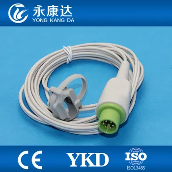 

3pcs/lot YKD spo2 sensor suppliers for Neonate wrap silicone spo2 probe works with Biolight 507C AMP 6pin 3m