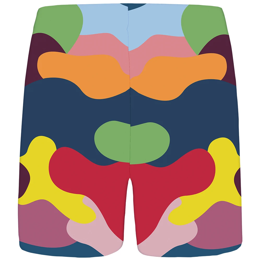 KYKU марки Rainbow шорты Для мужчин Красочные Пляжные шорты Повседневное решетки красивые брюки-карго аниме Для мужчин s Короткие штаны 2018 новые