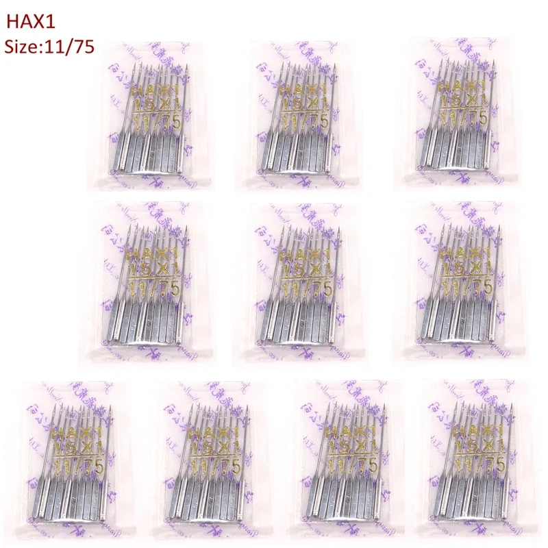 100 шт. швейные иглы для швейных игл размер 75/11 HAX1 705H 130R 130/705H 15X1Hfor бытовой машины
